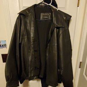 Leather coat